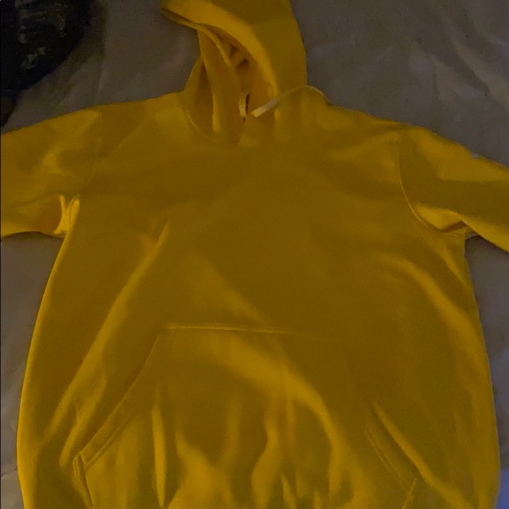 YELLOW ADIDAS HOODIE